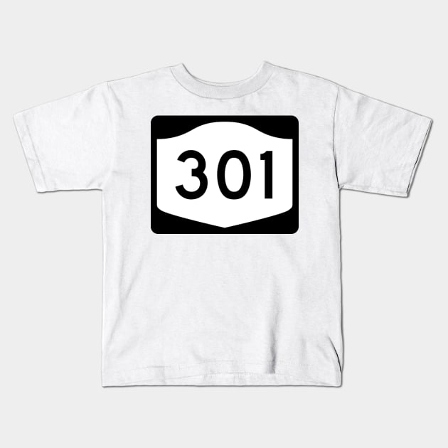 Rte 301 Putnam County New York Kids T-Shirt by SunkenMineRailroad